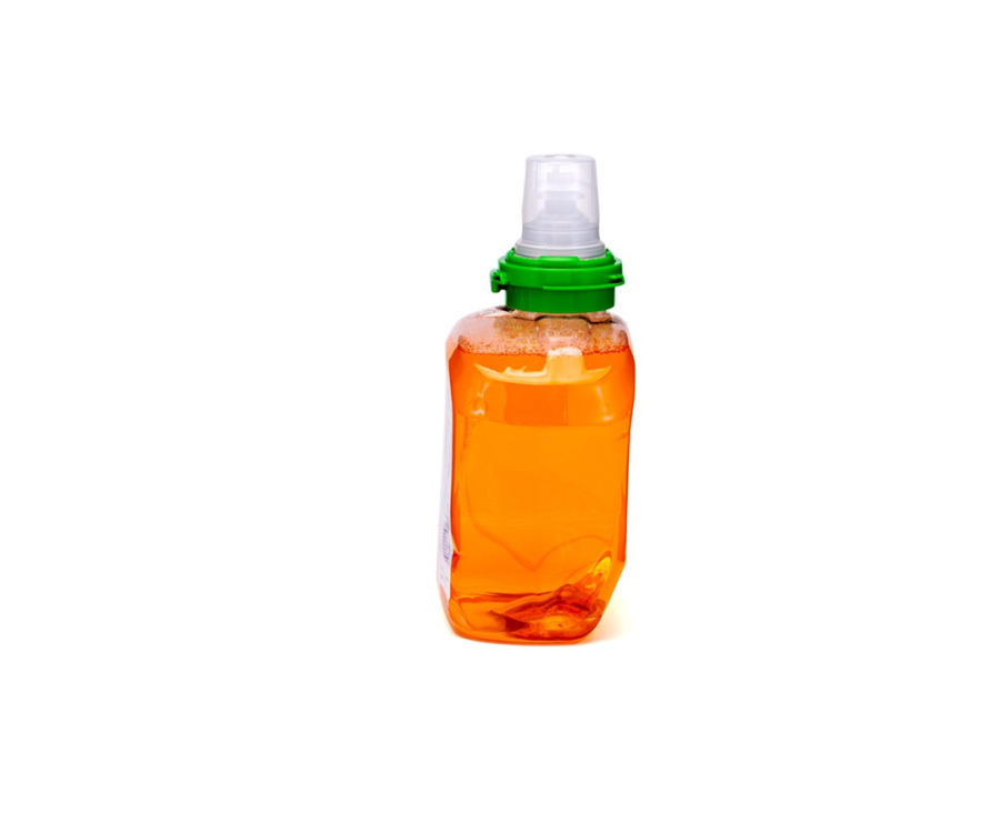 Reliable Brand® Antimicrobial Translucent Amber Foam Hand Soap (1200 ml, 2 Containers/Case)